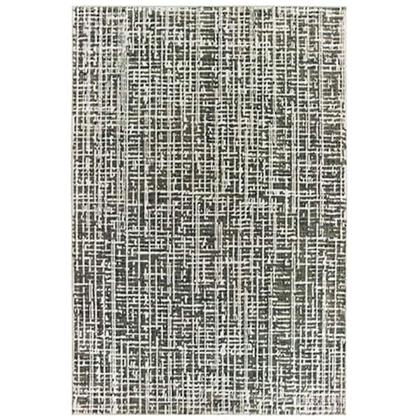 Oriental Weavers 3 ft. 10 in. x 5 ft. 5 in. Bowen Rectangular Area Rug Grey - B2066W117165ST