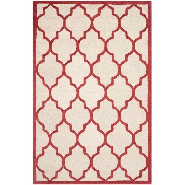 Safavieh Cambridge Hand Tufted Accent RugIvory & Rust 2 ft.-6 in. x 4 ft. - CAM134I-24