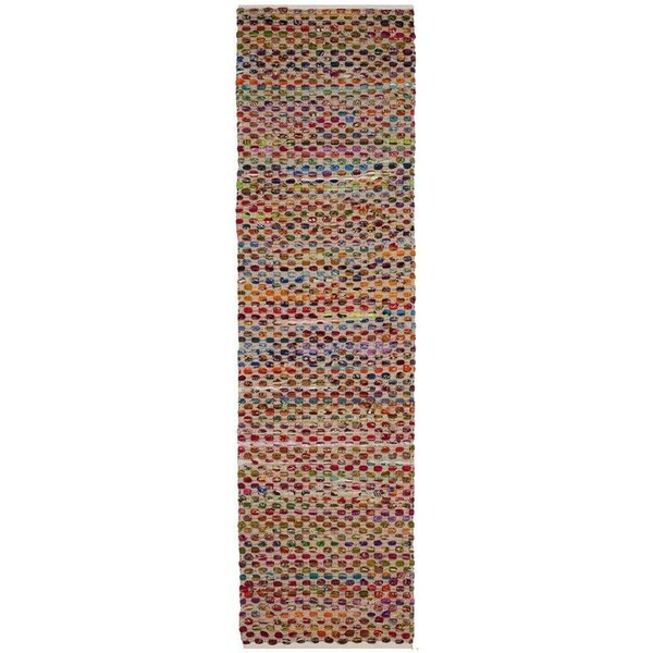 Safavieh 4 x 6 ft. Small Rectangle Cape Cod Hand Woven Rug, Natural and Multi Color - CAP302A-4