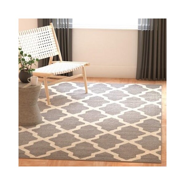Safavieh 2 ft.-6 in. x 10 ft. Runner Transitional Cambridge- Silver and Ivory Hand Tufted Rug - CAM121D-210