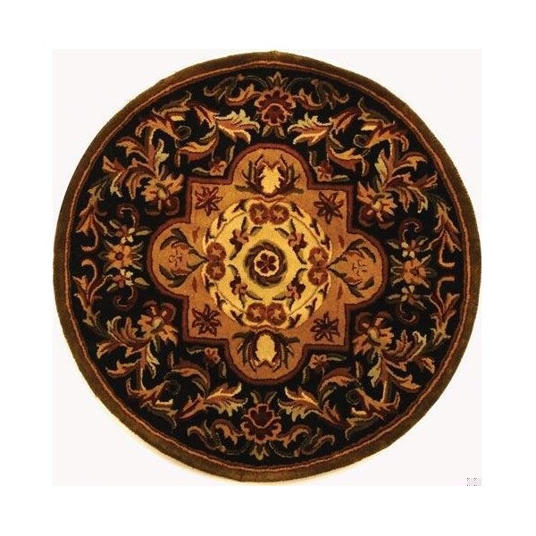 Safavieh 2 Ft. - 3 In. x 4 Ft. Accent- Traditional Classic Black And Beige Hand Tufted Rug - CL220B-24