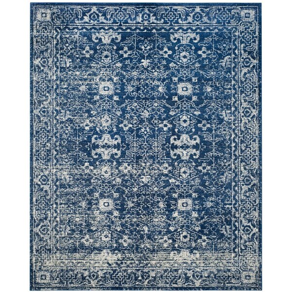 Safavieh Evoke Accent Area Rug, Navy and Ivory - 2 ft.-2 in. x 4 ft. - EVK270A-24