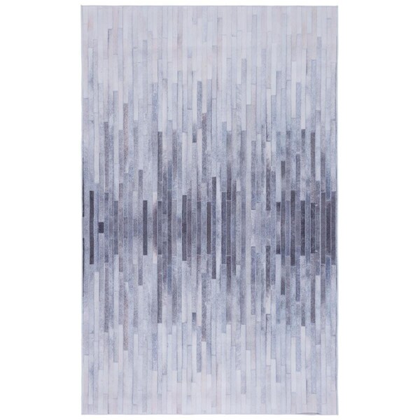 Safavieh 8 x 10 ft. Faux Hide Ivory & Light Gray Power Loomed Rectangle Area Rug - FAH510A-8