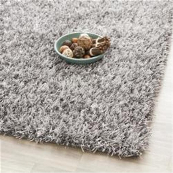 Safavieh 3 x 5 ft. Small Rectangle Paris Shag and Flokati Grey and Grey Hand Tufted Rug - SG531-8080-3