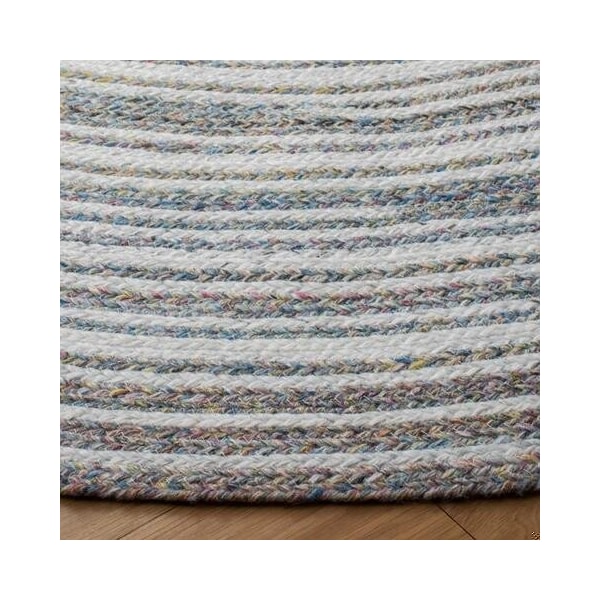 Safavieh 3 x 3 ft. Cape Cod Round Area Rug, Ivory & Pink - CAP235A-3R