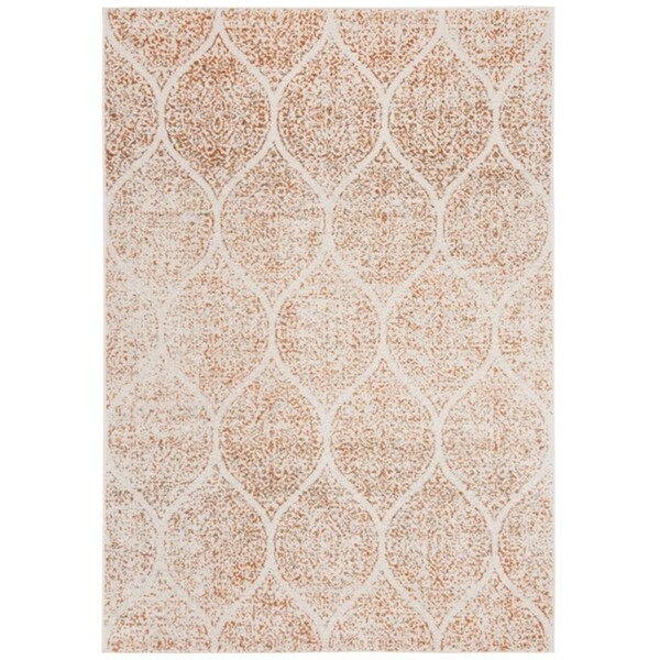 Safavieh 4 x 6 ft. Madison Rectangle Power-Loomed Rug Cream & Orange - MAD604H-4