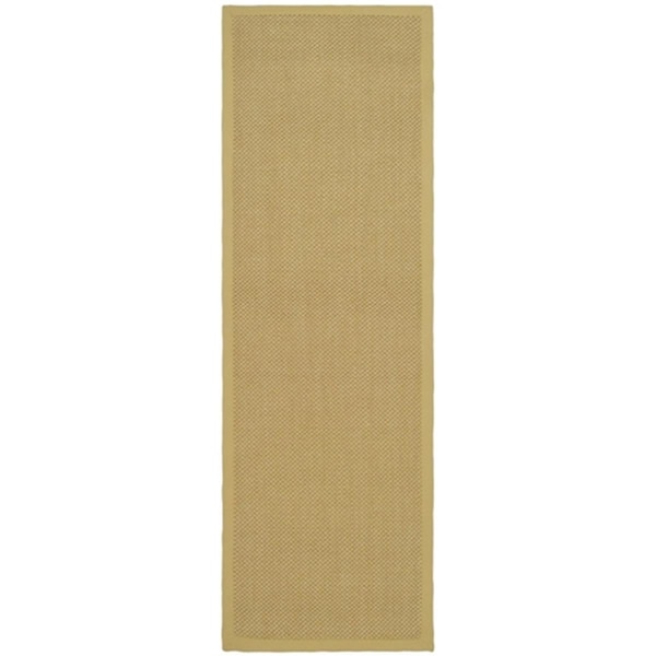 Safavieh Natural Fiber 2.5 ft. x 8 ft. Power Loomed runner Rug - Maize-Wheat - NF443A-28
