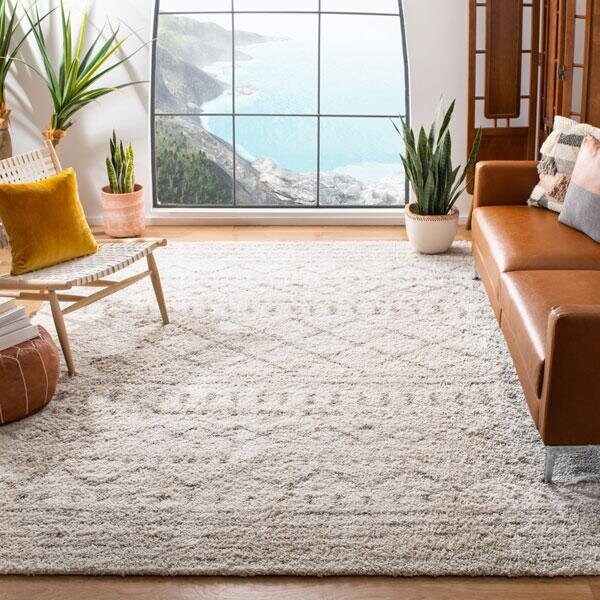 Safavieh Arizona Shag Small Rectangle RugIvory & Beige 3 x 5 ft. - ASG741A-3