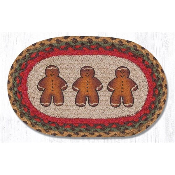 H2H 10 x 15 in. Gingerbread Men Printed Oval Swatch - H22548609