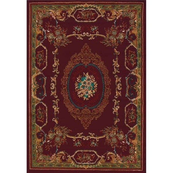 United Weavers United Weavers 940 38134 24 1 ft. 10 in. x 3 ft. Manhattan Lexington Accent Rug; Burgundy - 940 38134 24