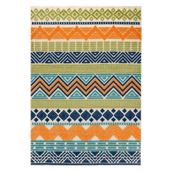 World Rug Gallery Modern Bohemian Indoor/Outdoor Area Rug 7'10''x10' Multi Area Rug - 5559MULTI8X10