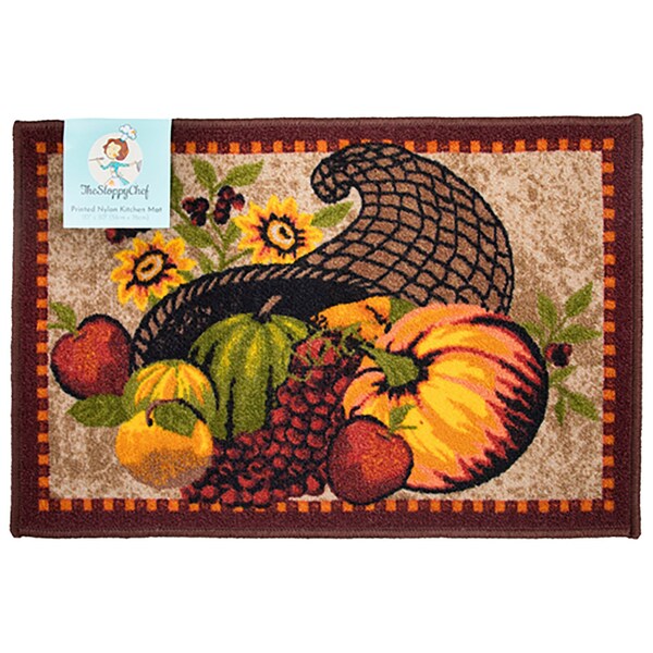 Monarch Brands Sloppy Chef Printed Rug - 20in x 30in, Harvest - PNP-KTC-20X30-HAR