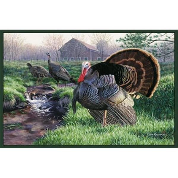 Associated Weavers Custom Printed Rugs TURKEY Turkey Wildlife Rug - TURKEY