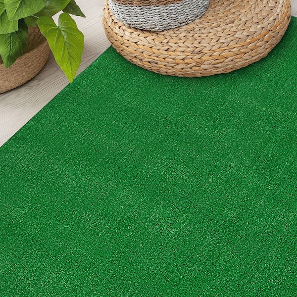 World Rug Gallery Contemporary Boho Indoor/Outdoor Area Rug 5'x7' Gray Area Rug - 360GREEN6X9