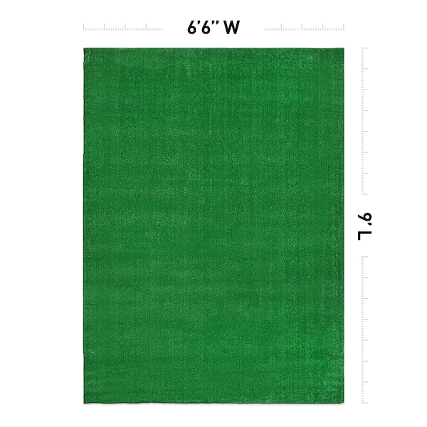 World Rug Gallery Contemporary Boho Indoor/Outdoor Area Rug 5'x7' Gray Area Rug - 360GREEN6X9
