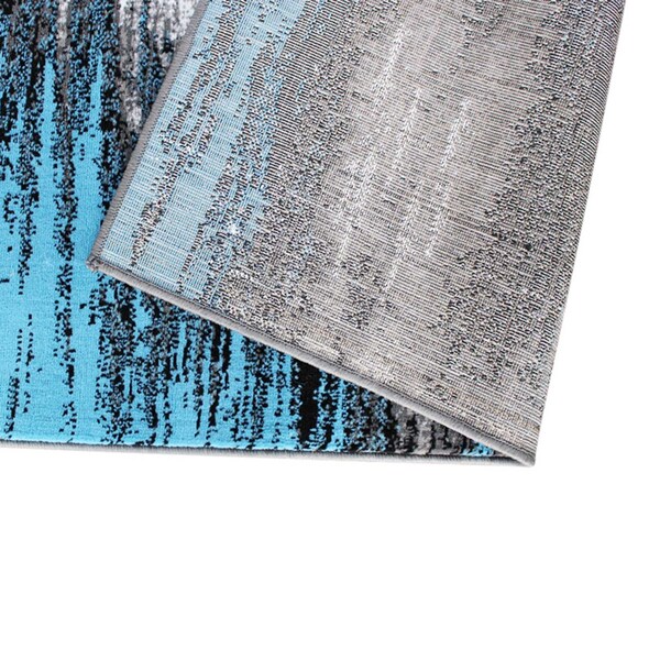 Flash Furniture Blue 5x7 Abstract Area Rug - ACD-RGTRZ863-57-BL-GG