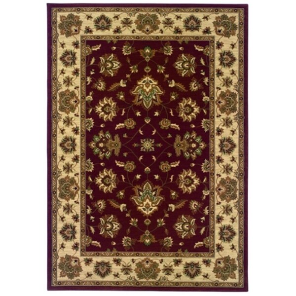 Sphinx By Oriental Weavers Area Rugs, Ariana 623V3 8X11 Rectangle - Red/ Ivory-Polypropylene - A623V3240330ST