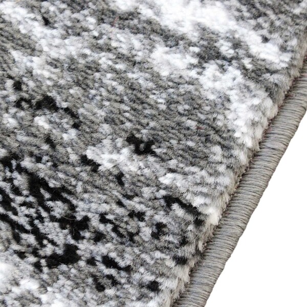 Flash Furniture 2' x 11' Gray Distressed Olefin Area Rug - OKR-RG1102-211-GY-GG