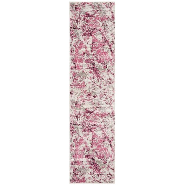 Safavieh 2 x 6 ft. Skyler 186N Power Loomed Runner Area Rug Pink & Ivory - SKY186N-26