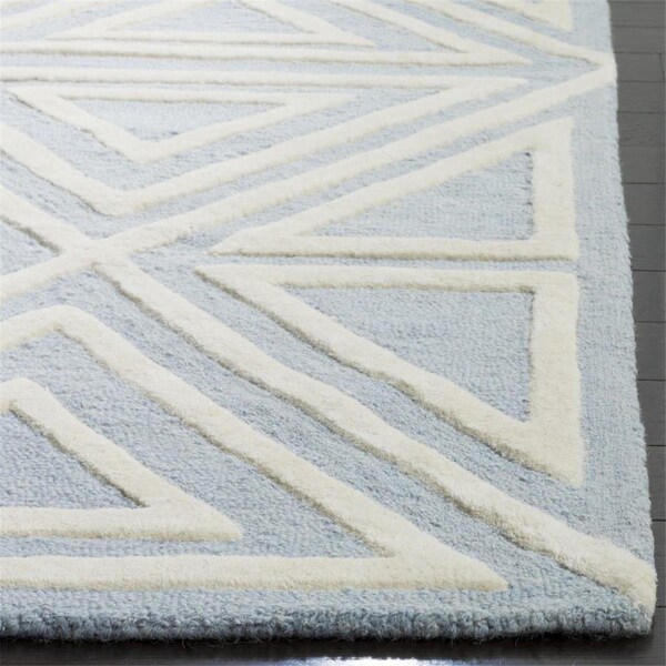 Safavieh Kids Hand Tufted Square RugBlue & Ivory 5 x 5 ft. - SFK912E-5SQ