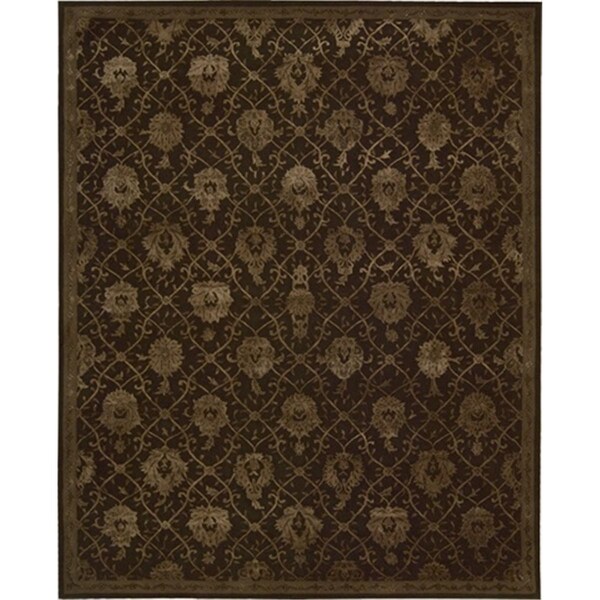 Nourison Regal Area Rug Collection Chocolate 9 Ft 9 In. X 13 Ft 9 In. Rectangle - 99446055095