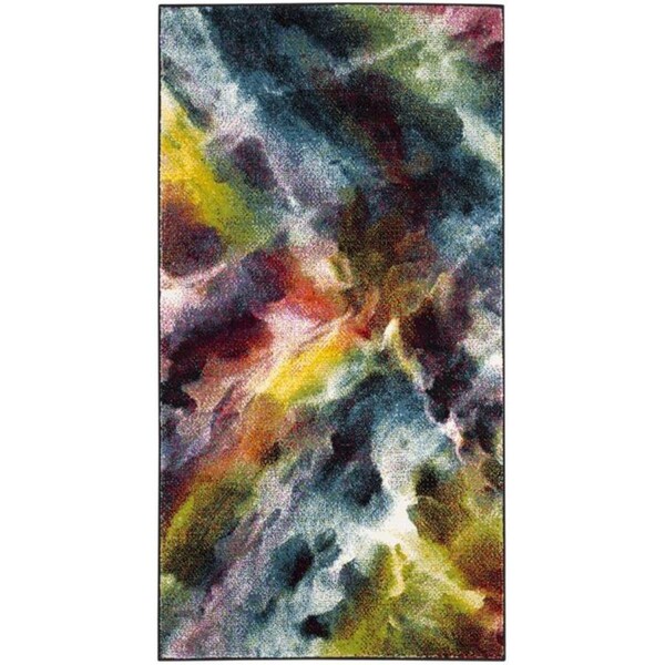 Flowers First 2 ft. 7 in. x 5 ft. Galaxy Power Loomed Area Rug, Multi Color - Small Rectangle - FL1874466