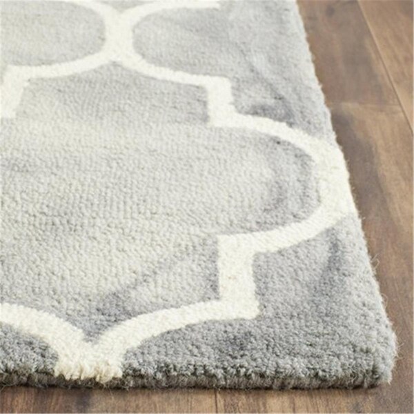 Safavieh Dip Dye Hand Tufted Rectangle Rug- Grey - Ivory- 3 x 5 ft. - DDY535C-3