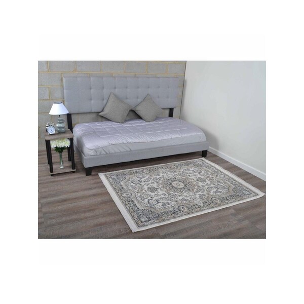 Jensendistributionservices 2 ft. x 3 ft. 10 in. Machine Woven Crossweave Polyester Oriental Rectangle Area Rug, Multi Color - MI1556668