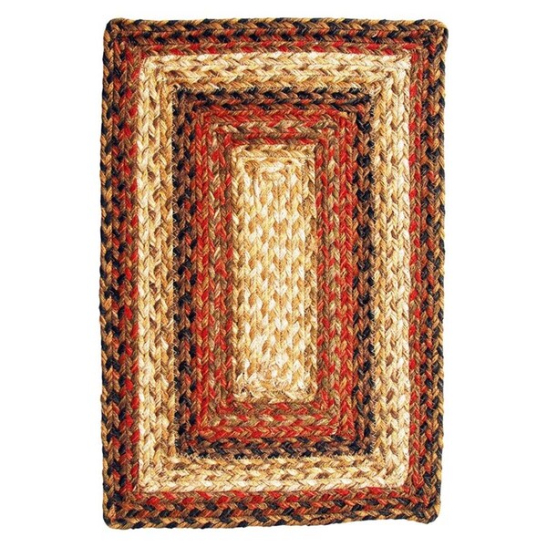 Homespice Decor Russet Hudson Jute Braided Rugs - Placemats - Rectangle - set of 4 - 595041