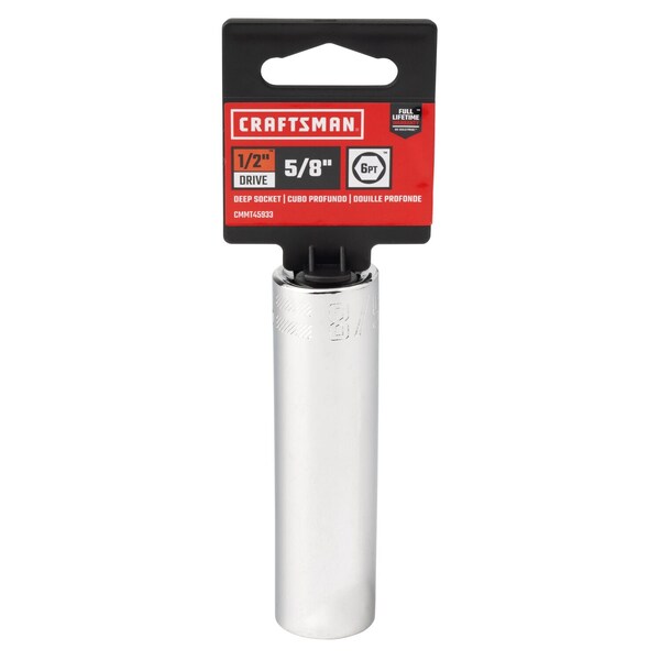 Craftsman Sockets, 5/8" S X 1/2" drive S SAE 6 Poi - CMMT45933