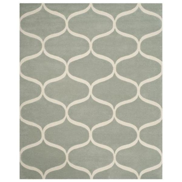 Safavieh 2 ft.-6 in. x 8 ft. Runner Cambridge Hand Tufted Rug, Grey and Ivory - CAM730G-28
