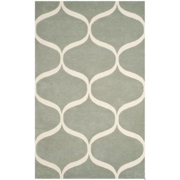 Safavieh 2 ft.-6 in. x 8 ft. Runner Cambridge Hand Tufted Rug, Grey and Ivory - CAM730G-28