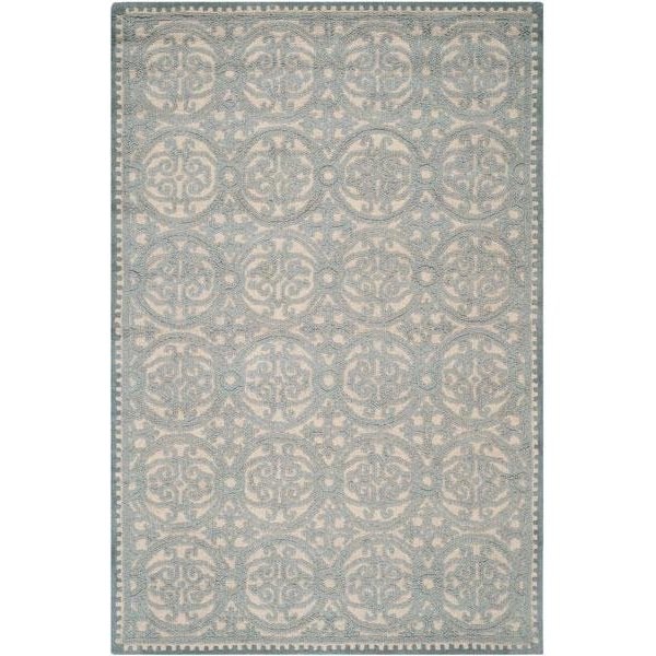 Safavieh Cambridge Hand Tufted Large Rectangle Rug, Dusty Blue - Cement, 8 x 10 ft. - CAM236A-8