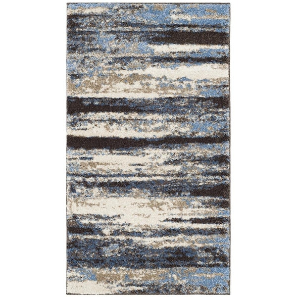 Safavieh Retro Accent Rugs, Cream and Blue - 2 ft.-6 in. x 4 ft. - RET2138-1165-24