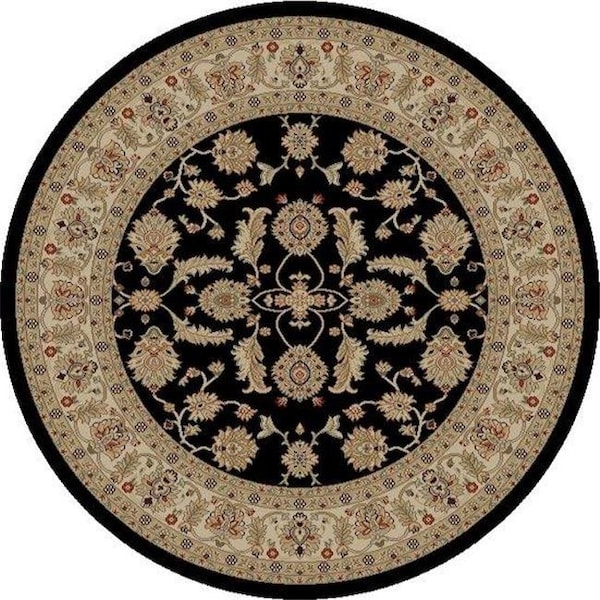 Concord Global Trading Concord Global 44430 5 ft. 3 in. Jewel Antep - Round; Black - 44430