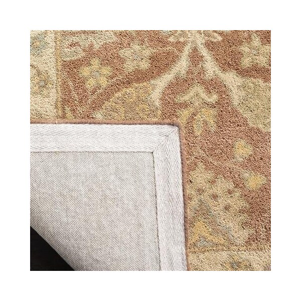 Safavieh 4 x 6 ft. Small Rectangle Traditional Antiquity- Brown and Taupe Hand Tufted Rug - AT315A-4