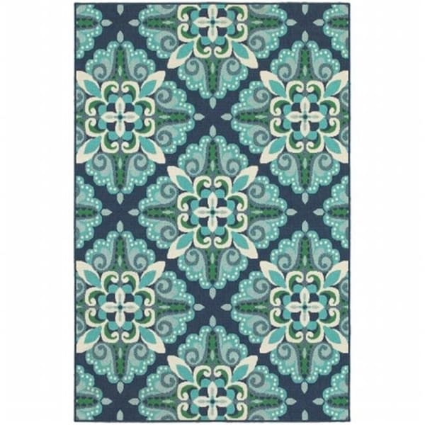 Sphinx By Oriental Weavers Oriental Weavers Meridian 2206B 5x8  Rectangle - Blue/ Green-Polypropylene - M2206B160230ST
