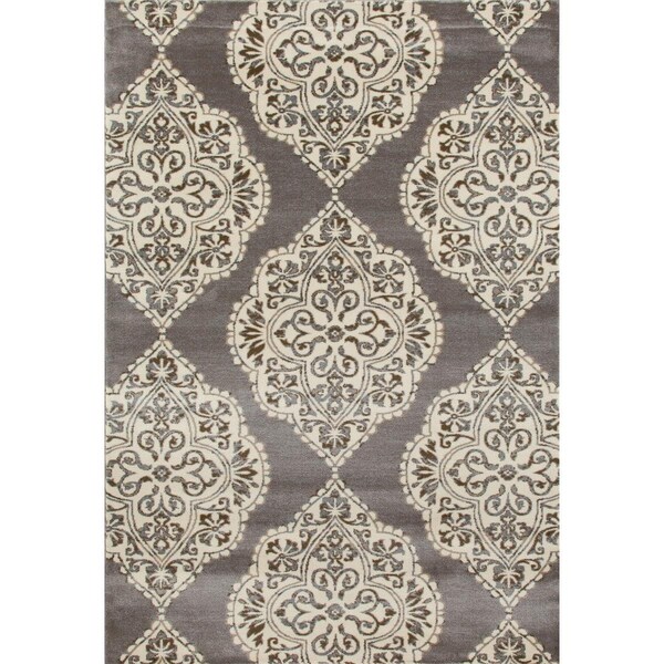 Standalone Arabella Collection Medallion Woven Area Rug - Gray - 4 x 6 ft. - ST2998375