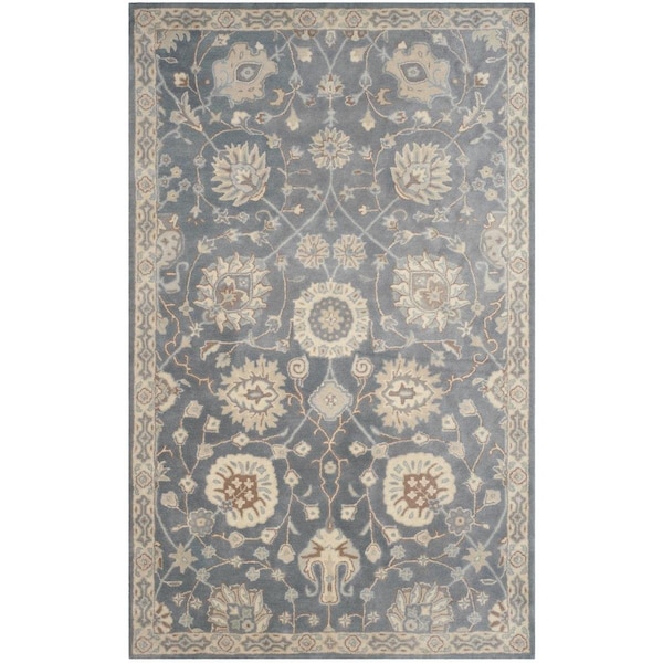 Safavieh Heritage Hand Tufted Rectangle Rug, Grey and Ivory - 3 x 5 ft. - HG824A-3