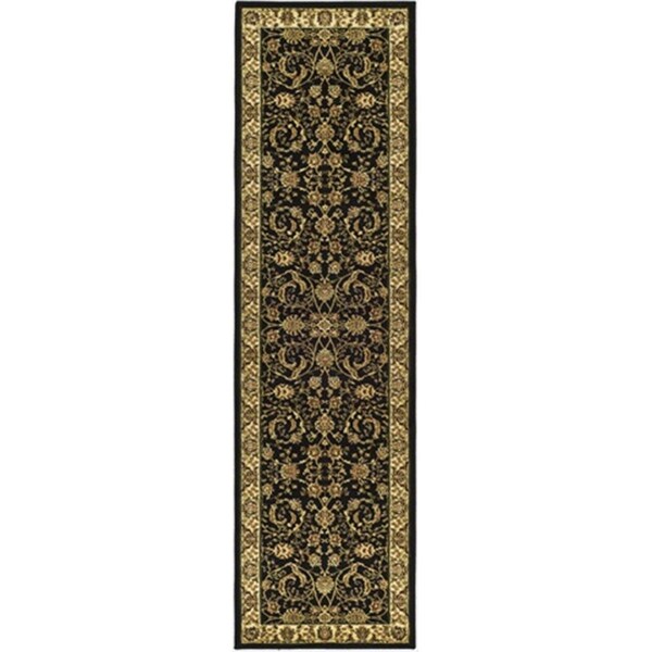 Safavieh 2 ft. 3 in. x 8 ft. Runner Lyndhurst Black and Ivory Traditional Rug - LNH219A-28