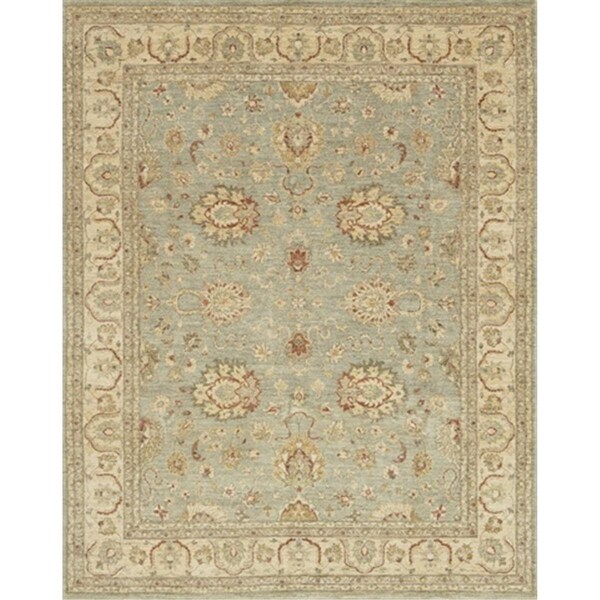 Loloi 8 ft. x 8 ft. Majestic Round Shape Hand Knotted Area Rug- Slate and Beige - MAJEMM-06SLBE800R