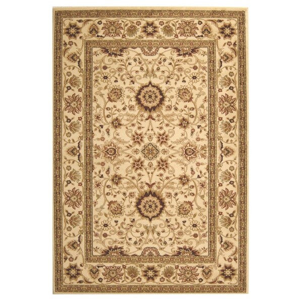 Safavieh 8 x 10 ft. Lyndhurst Power Loomed Rectangle Area Rug, Ivory - LNH212L-810