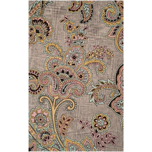 Safavieh 5 ft.-3 in. x 7 ft.-6 in. Amalfi 500 Power Loomed Rectangle RugCream & Navy - AMF552B-5