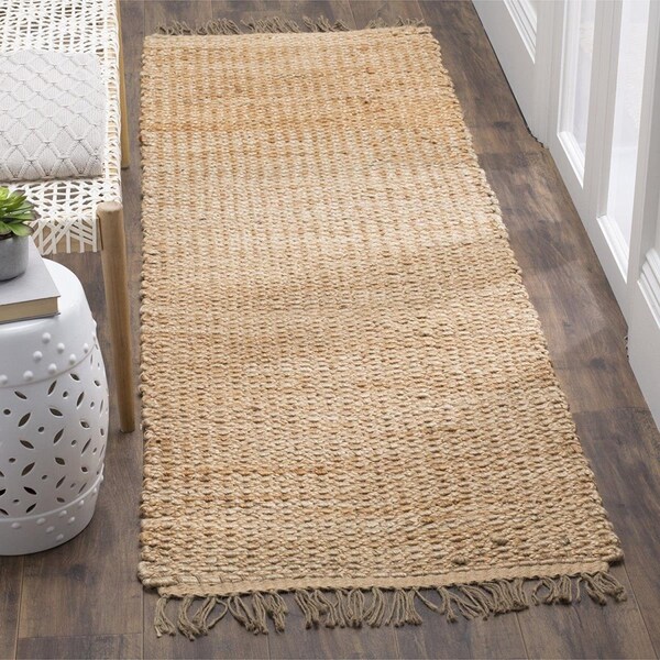 Safavieh 2 ft.-6 in. x 10 ft. Natural Fiber Hand Woven Runner RugNatural - NF466A-210