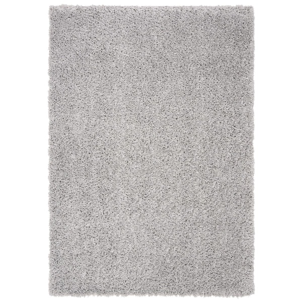 Safavieh 5 x 5 ft. August Shag Contemporary Square Rug, Silver - AUG200G-5SQ