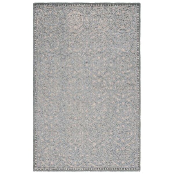 Safavieh Cambridge Runner Rug, Dusty Blue and Cement - 2 ft. 6 in. x 14 ft. - CAM236A-214