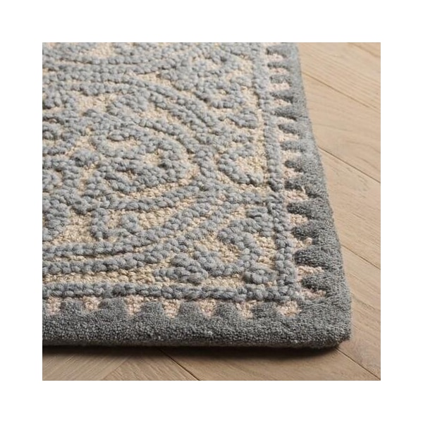 Safavieh Cambridge Runner Rug, Dusty Blue and Cement - 2 ft. 6 in. x 14 ft. - CAM236A-214