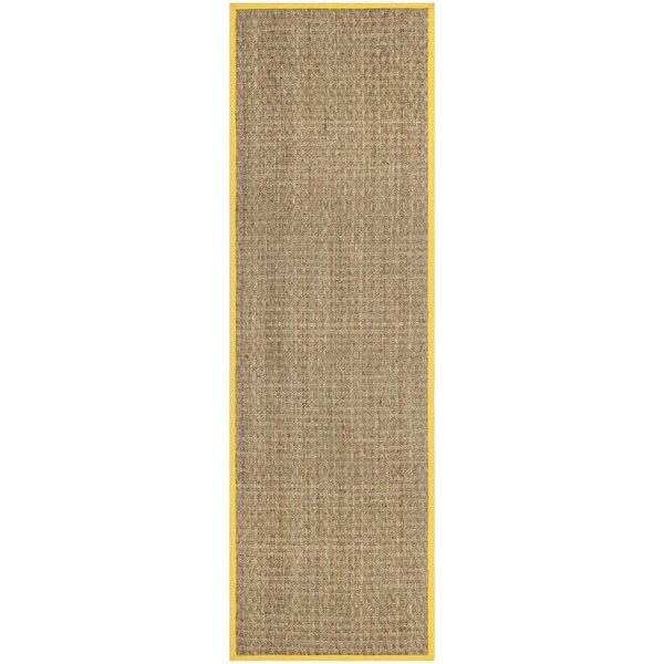 Safavieh Natural Fiber Runner RugsNatural & Gold 2 ft. 6 in. x 8 ft. - NF114X-28