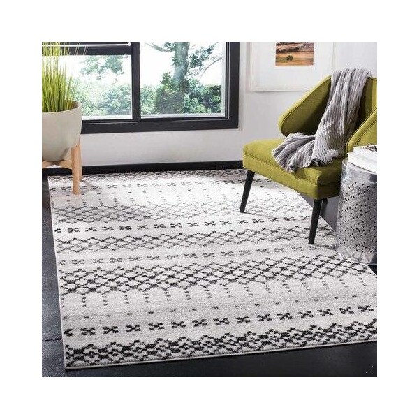 Safavieh 3 x 5 ft. Adirondack Rectangle Power-Loomed Rug Gray & Ivory - ADR220G-3