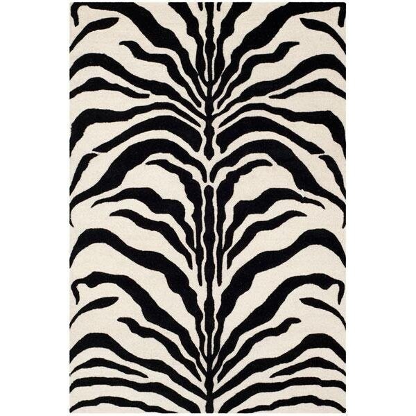Safavieh Cambridge Hand Tufted Square RugIvory & Black 6 x 6 ft. - CAM709Q-6SQ